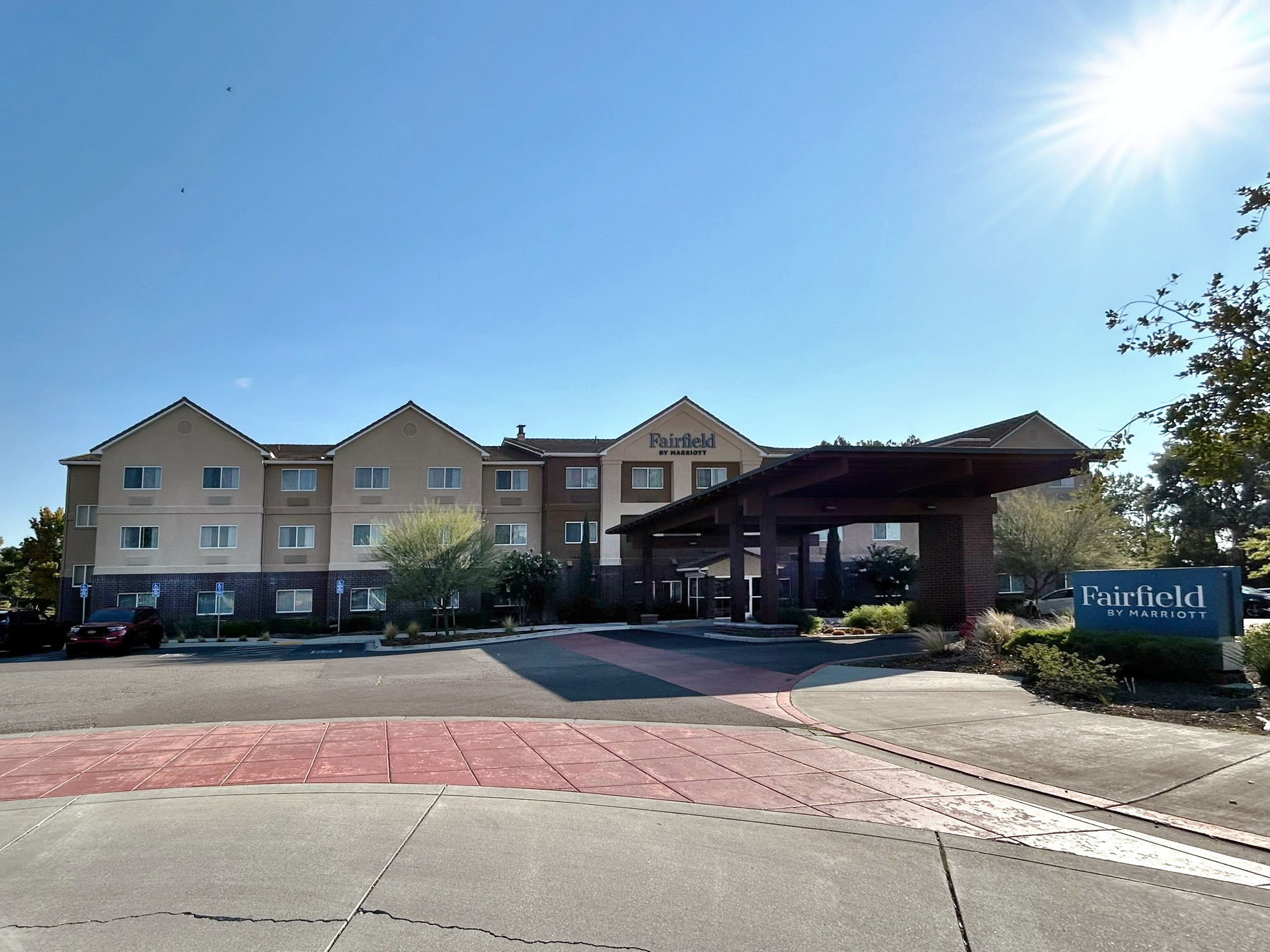 カリフォルニア州郊外のマリオット系ホテル【フェアフィールドイン・バカビル】：カリフォルニア旅2